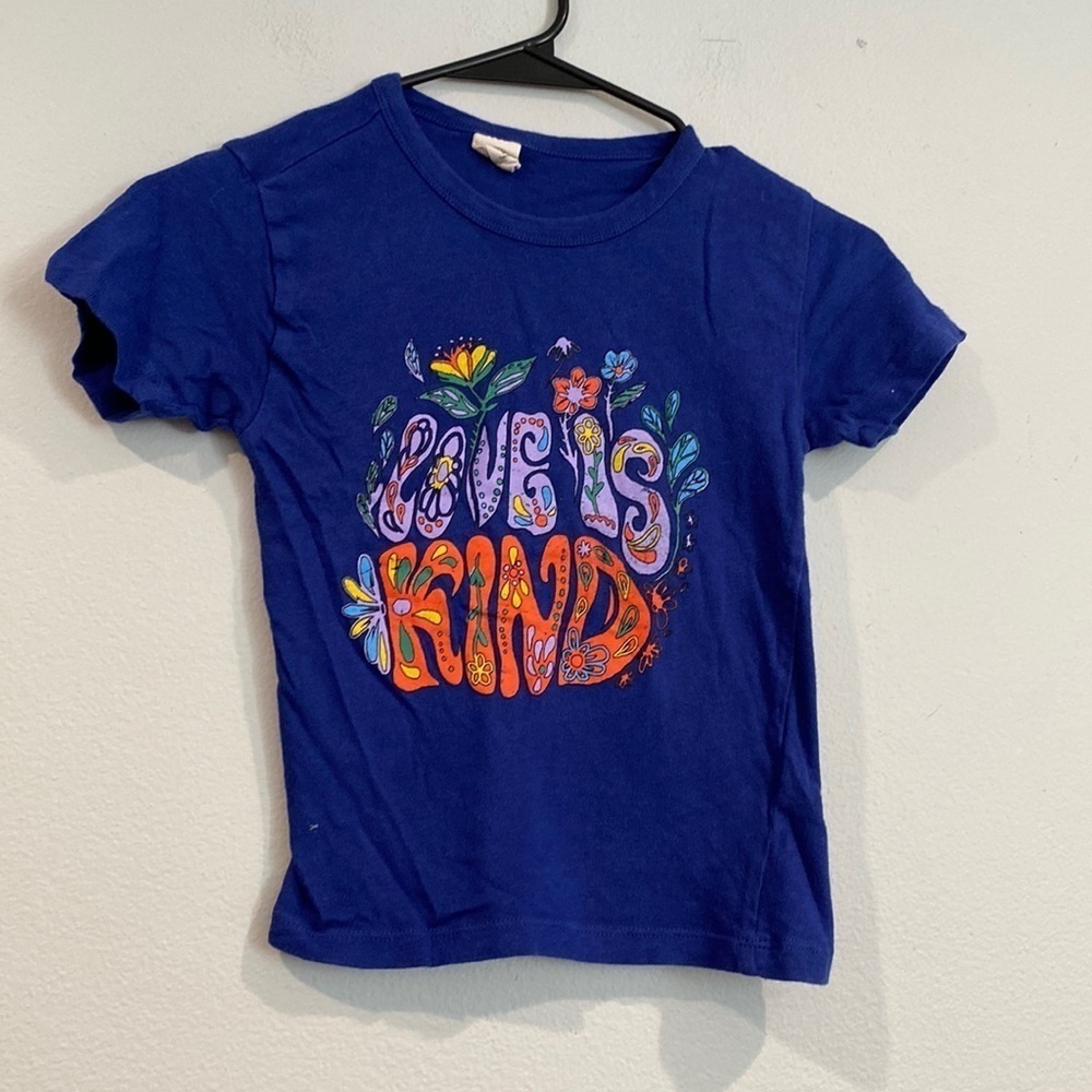 Urban Outfitters "Love is Kind" Short Sleeve Shirt-Y2K-90's Style-Size SmallP
